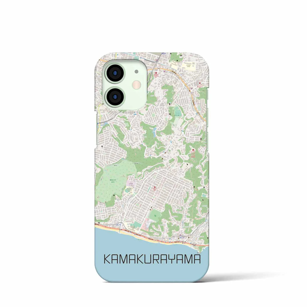 【鎌倉山(神奈川県)】地図柄iPhoneケース(バックカバータイプ)
