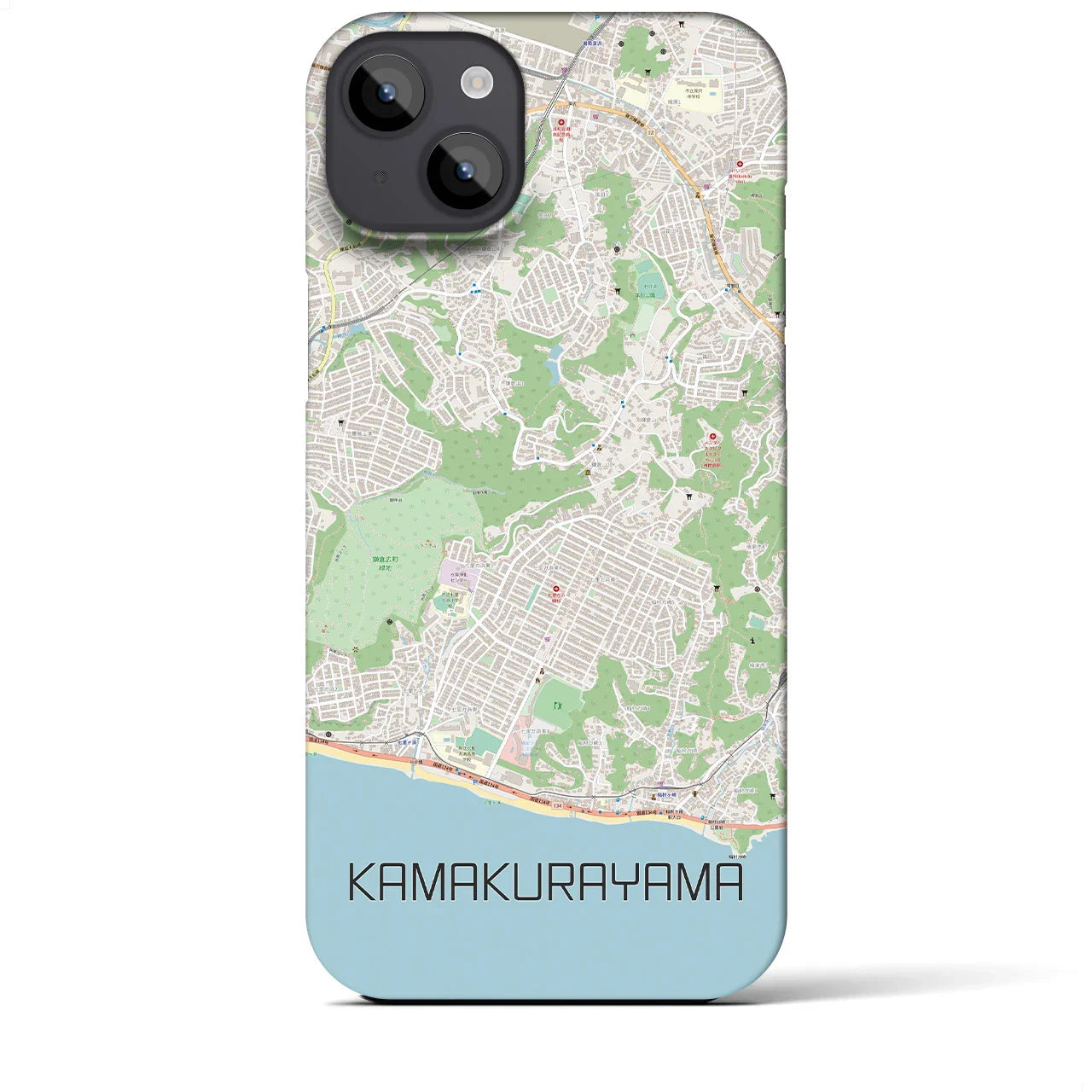 【鎌倉山(神奈川県)】地図柄iPhoneケース(バックカバータイプ)
