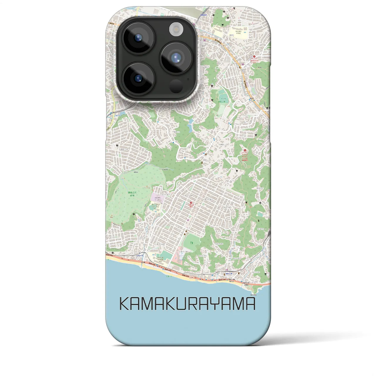 【鎌倉山(神奈川県)】地図柄iPhoneケース(バックカバータイプ)