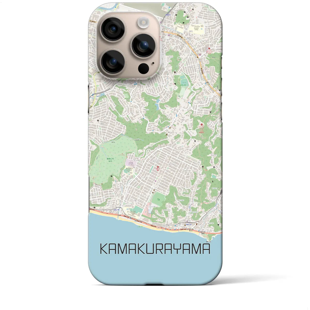 【鎌倉山(神奈川県)】地図柄iPhoneケース(バックカバータイプ)