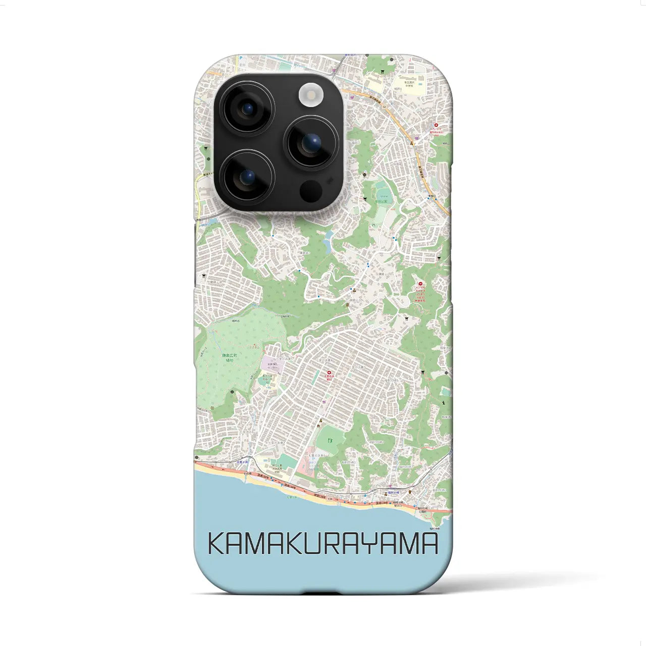 【鎌倉山(神奈川県)】地図柄iPhoneケース(バックカバータイプ)