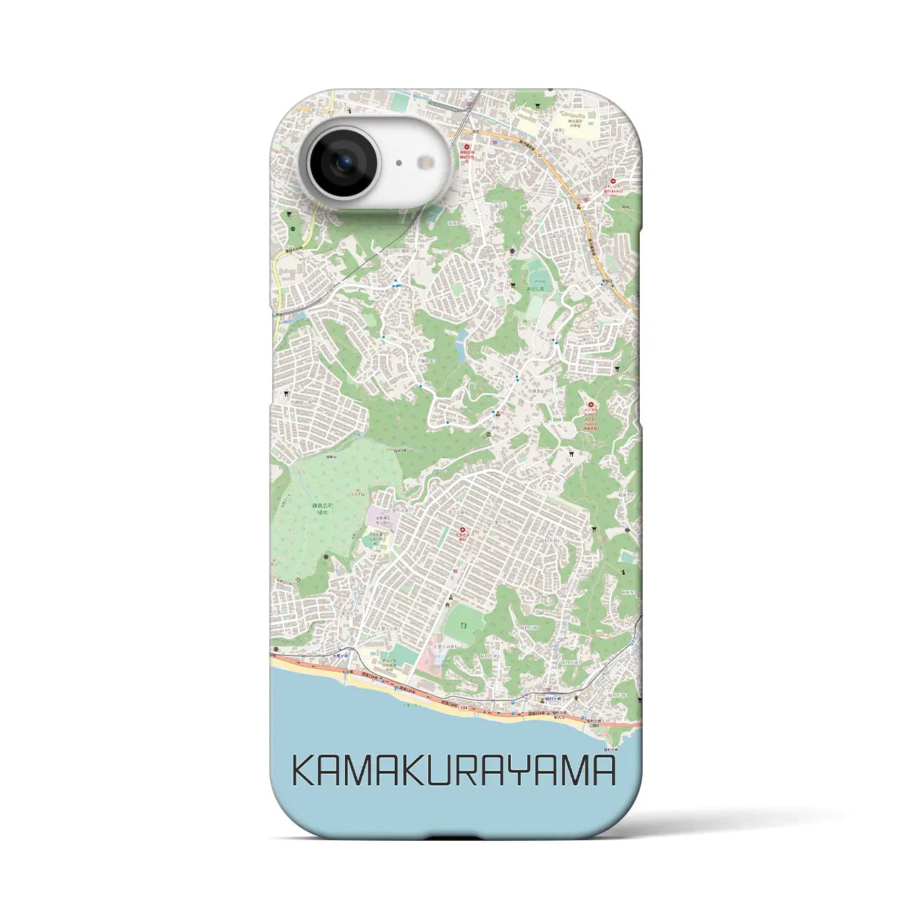 【鎌倉山(神奈川県)】地図柄iPhoneケース(バックカバータイプ)