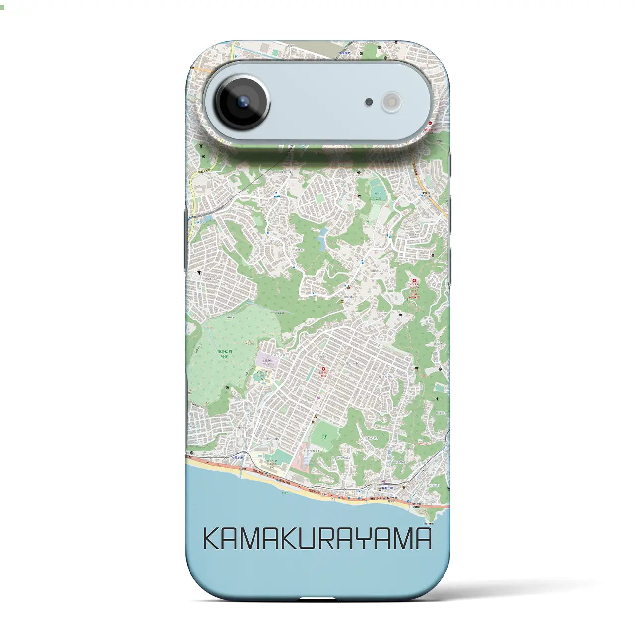 【鎌倉山(神奈川県)】地図柄iPhoneケース(バックカバータイプ)