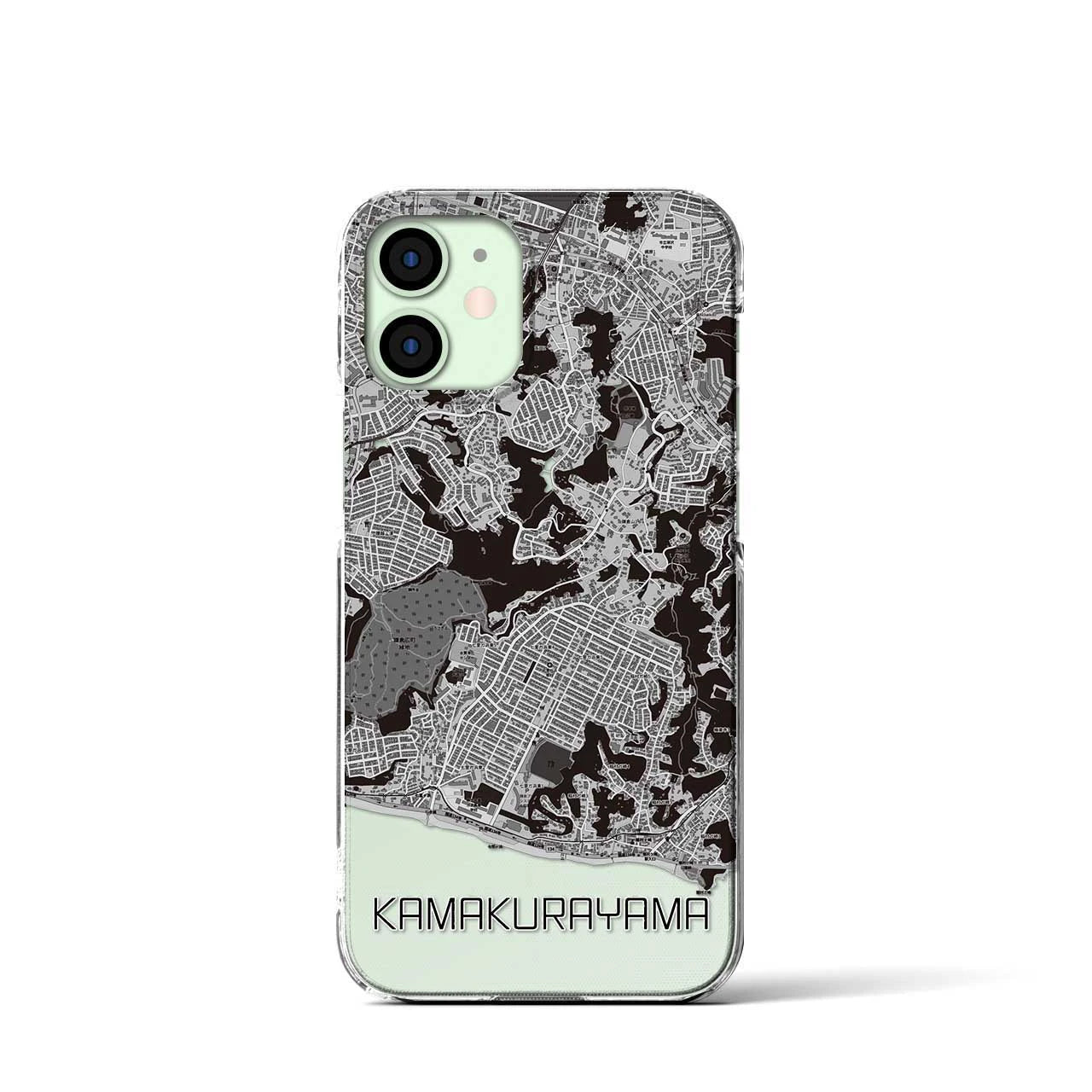 【鎌倉山(神奈川県)】地図柄iPhoneケース(クリアタイプ)