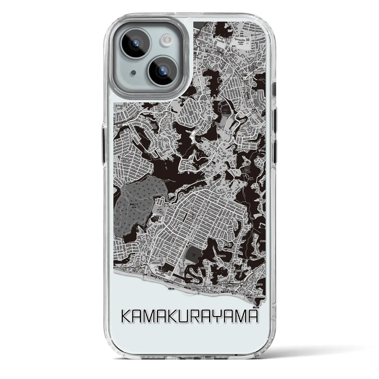 【鎌倉山(神奈川県)】地図柄iPhoneケース(MagSafeタイプ)