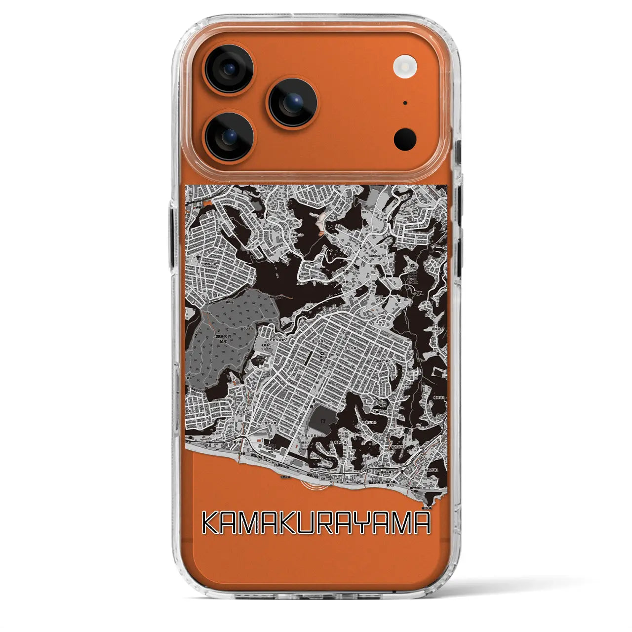 【鎌倉山(神奈川県)】地図柄iPhoneケース(MagSafeタイプ)