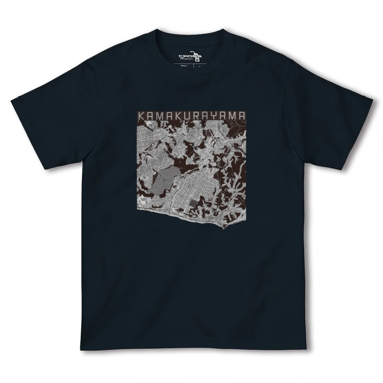 【鎌倉山(神奈川県)】地図柄ヘビーウェイトTシャツ