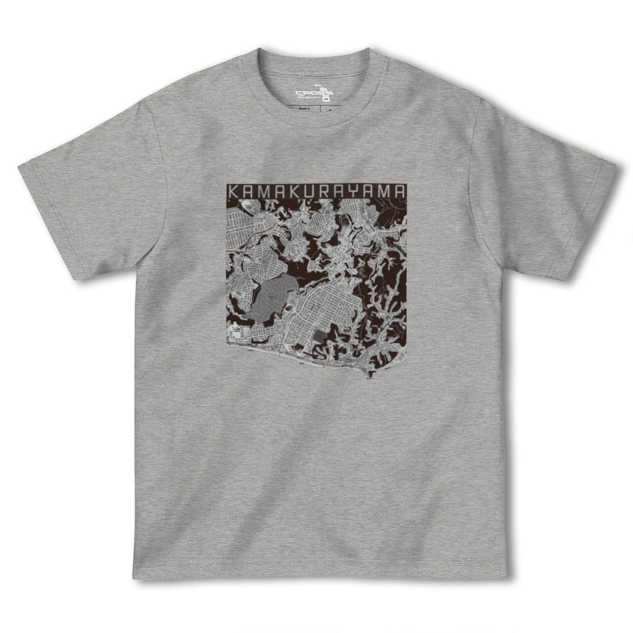 【鎌倉山(神奈川県)】地図柄ヘビーウェイトTシャツ