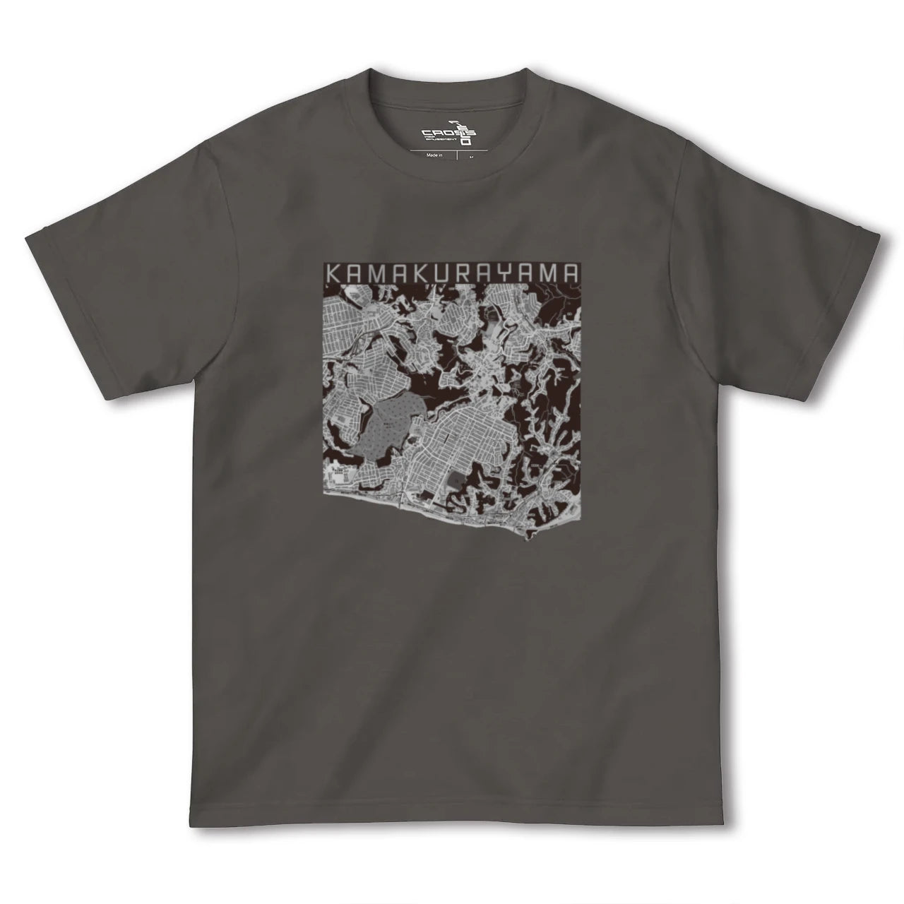 【鎌倉山(神奈川県)】地図柄ヘビーウェイトTシャツ