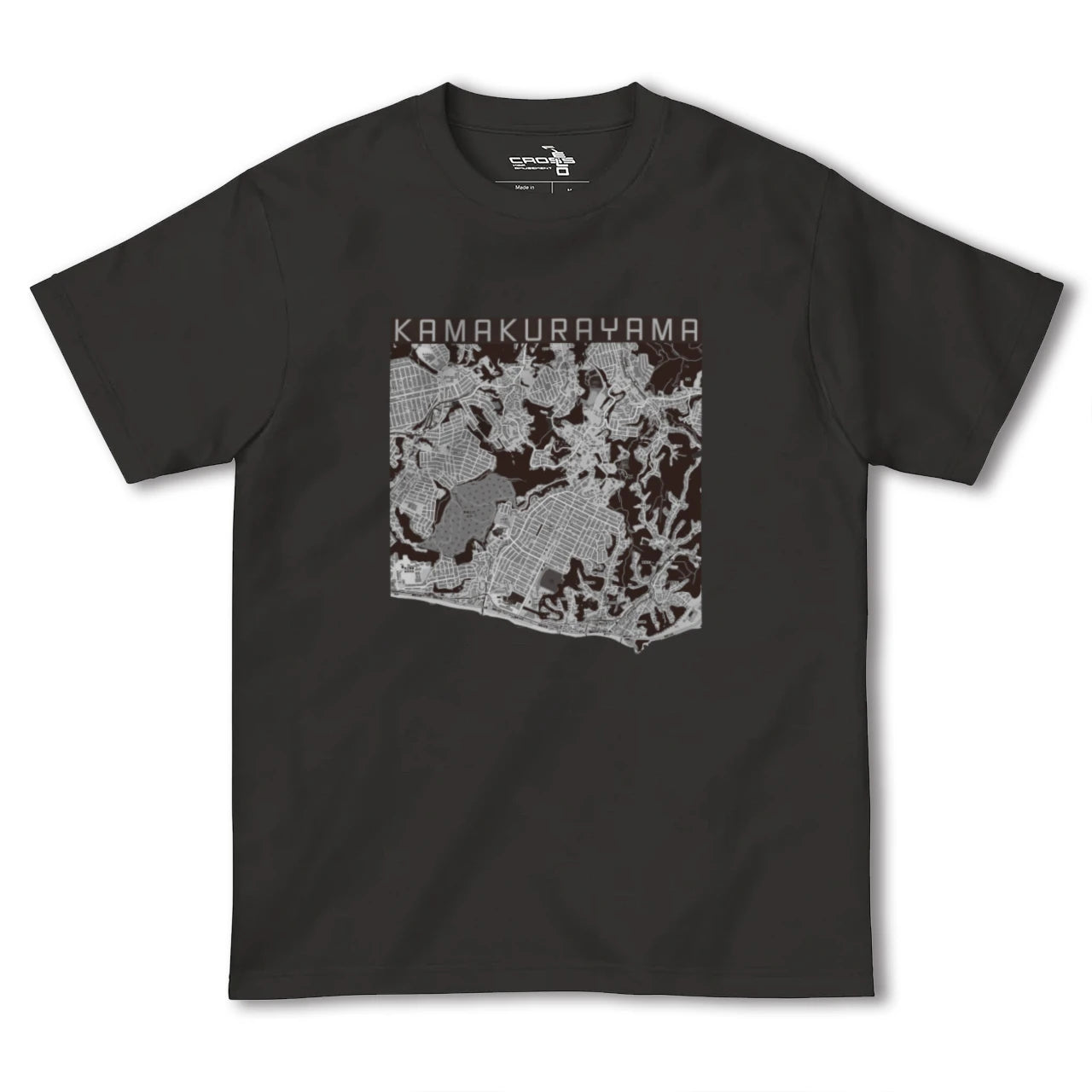 【鎌倉山(神奈川県)】地図柄ヘビーウェイトTシャツ