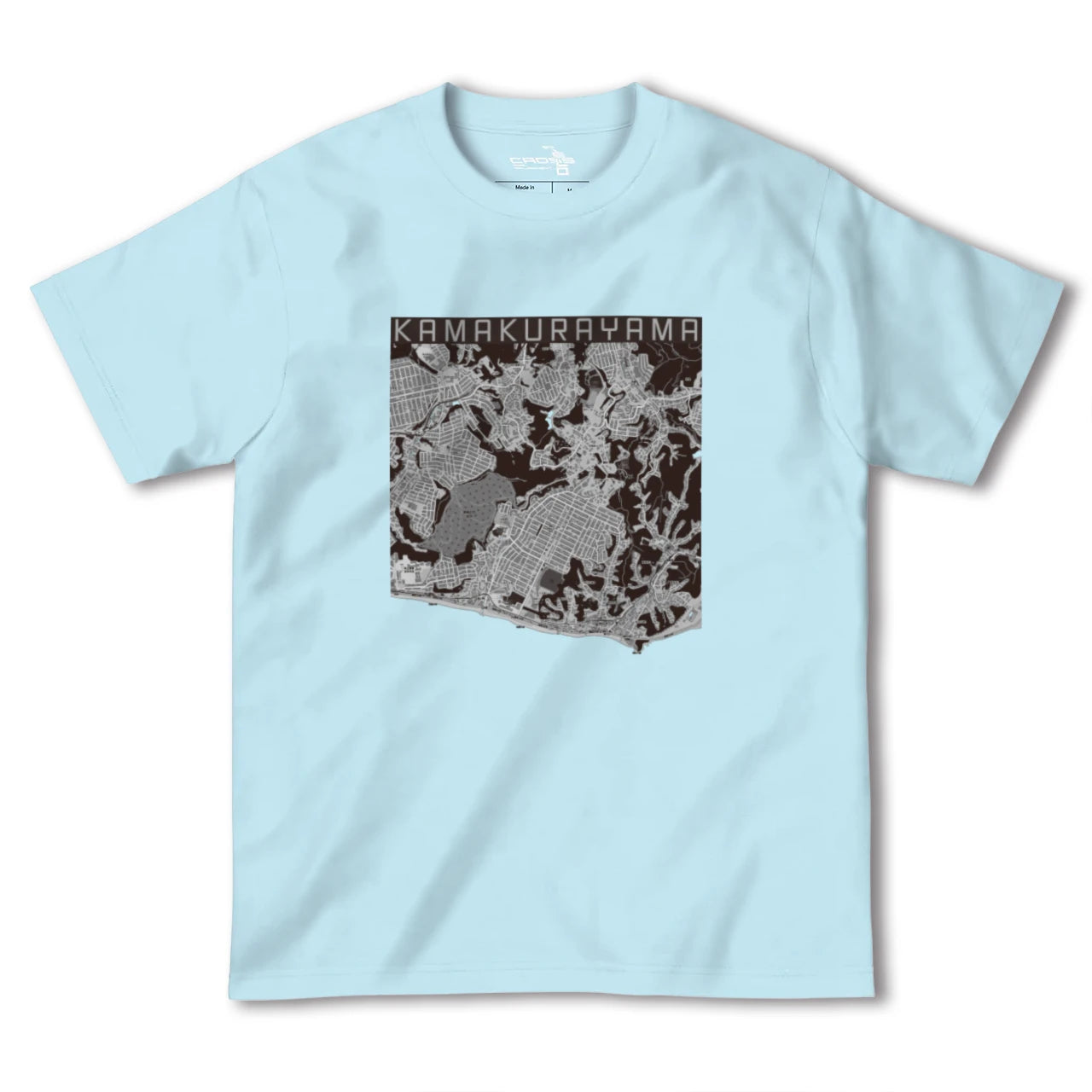 【鎌倉山(神奈川県)】地図柄ヘビーウェイトTシャツ