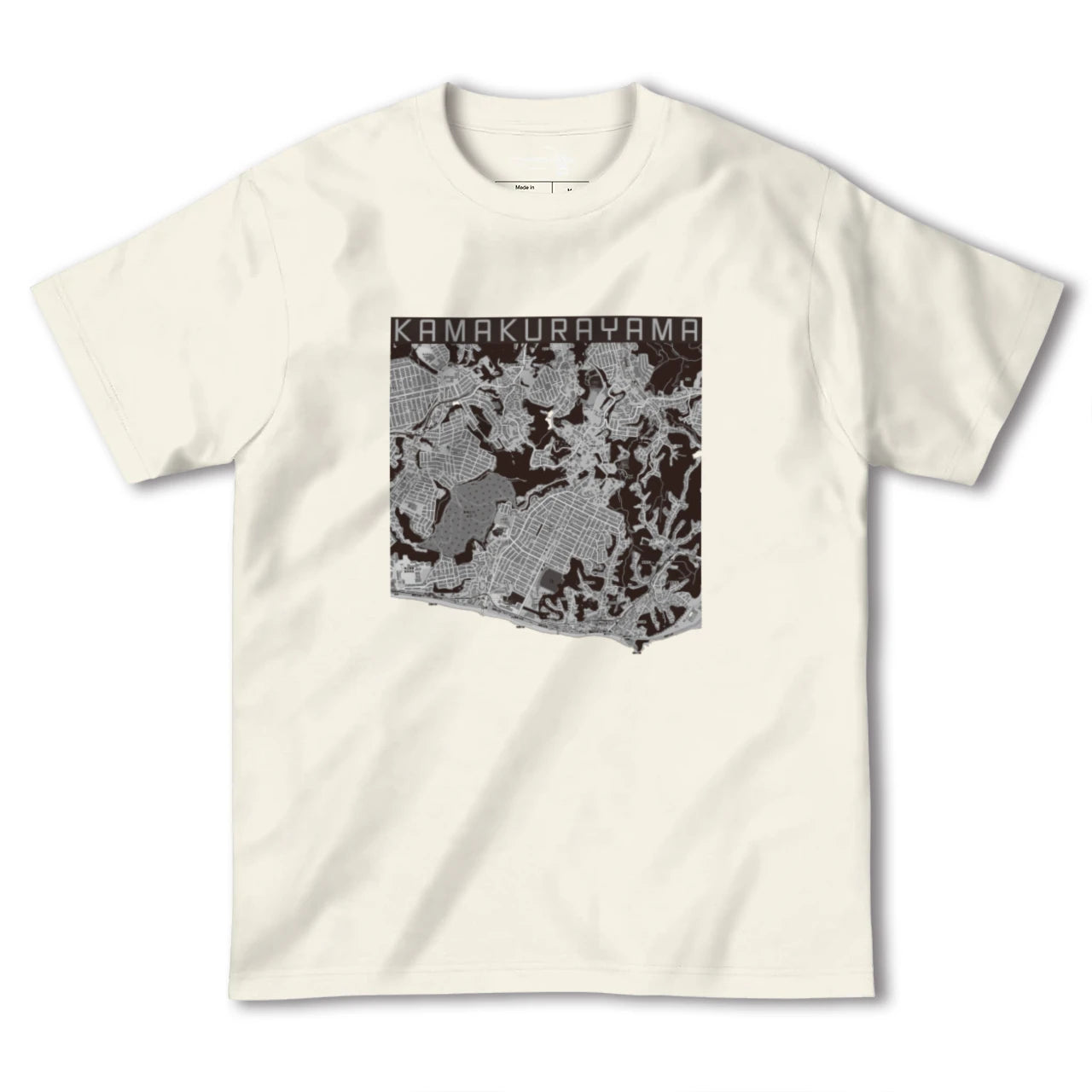 【鎌倉山(神奈川県)】地図柄ヘビーウェイトTシャツ