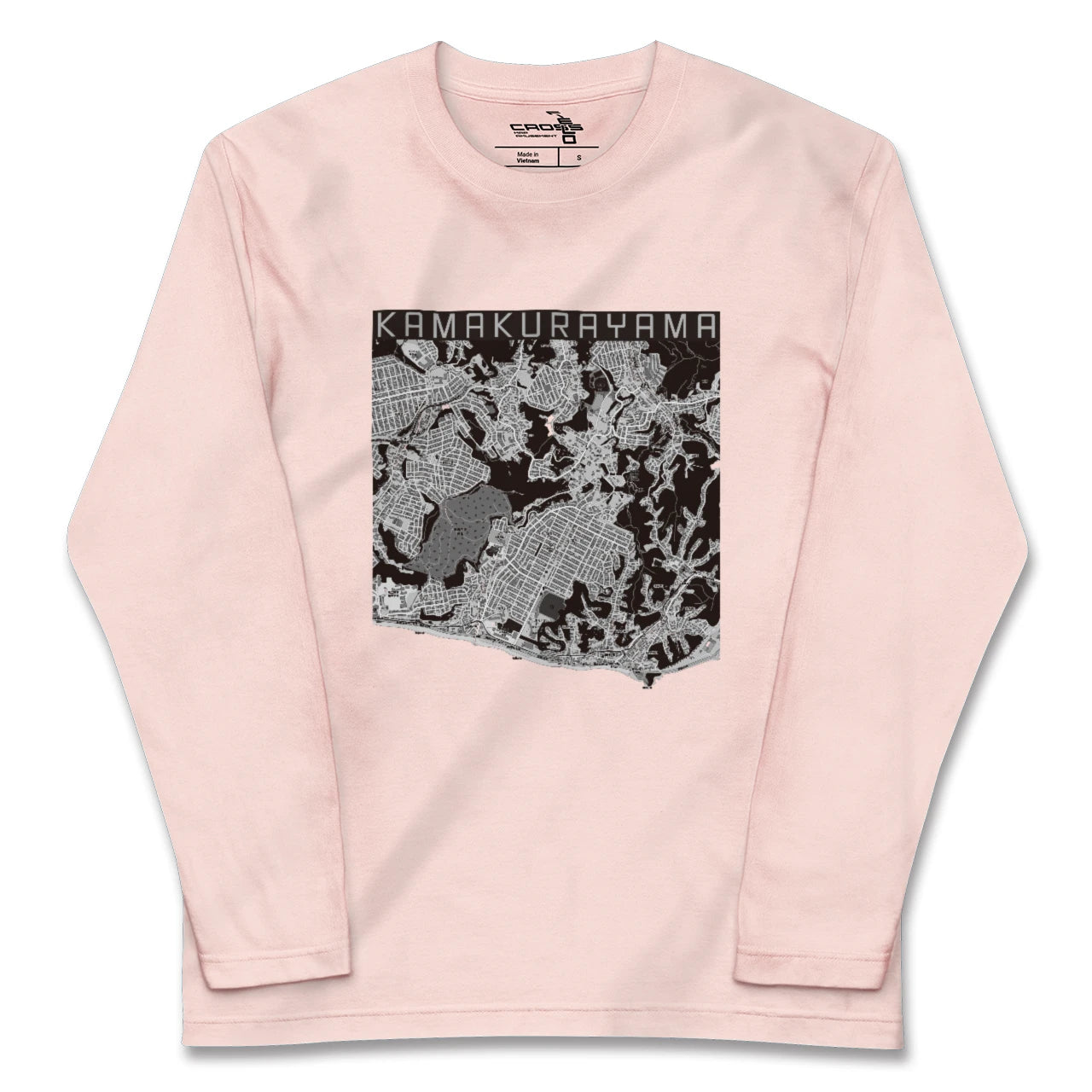 【鎌倉山(神奈川県)】地図柄ロングスリーブTシャツ