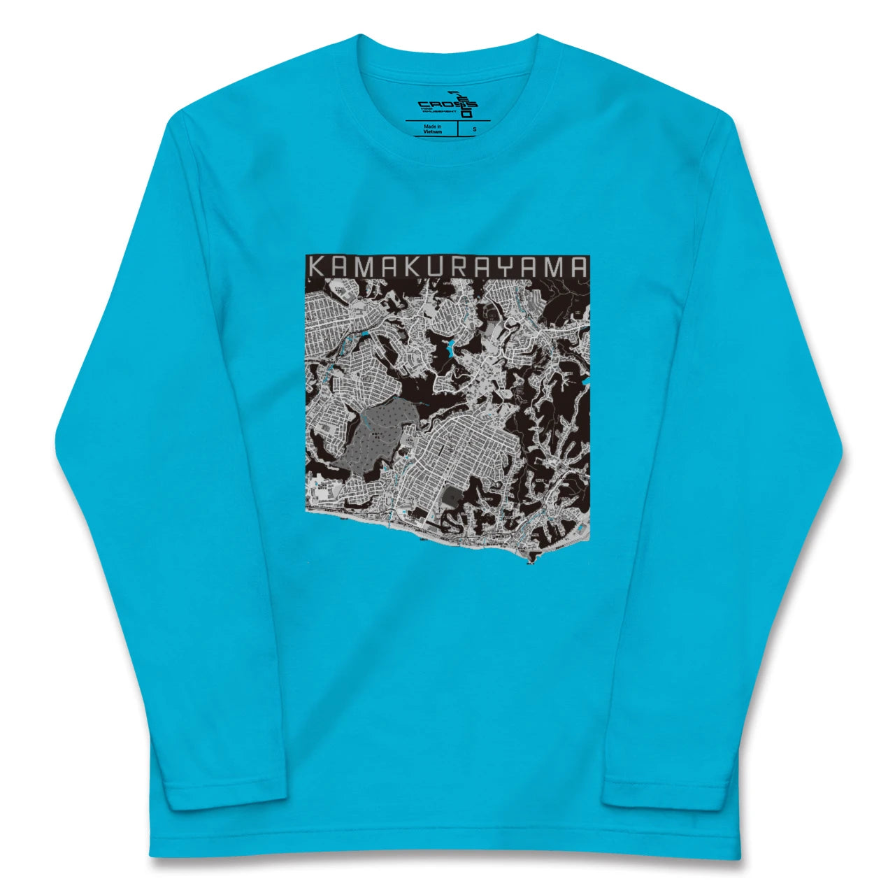 【鎌倉山(神奈川県)】地図柄ロングスリーブTシャツ