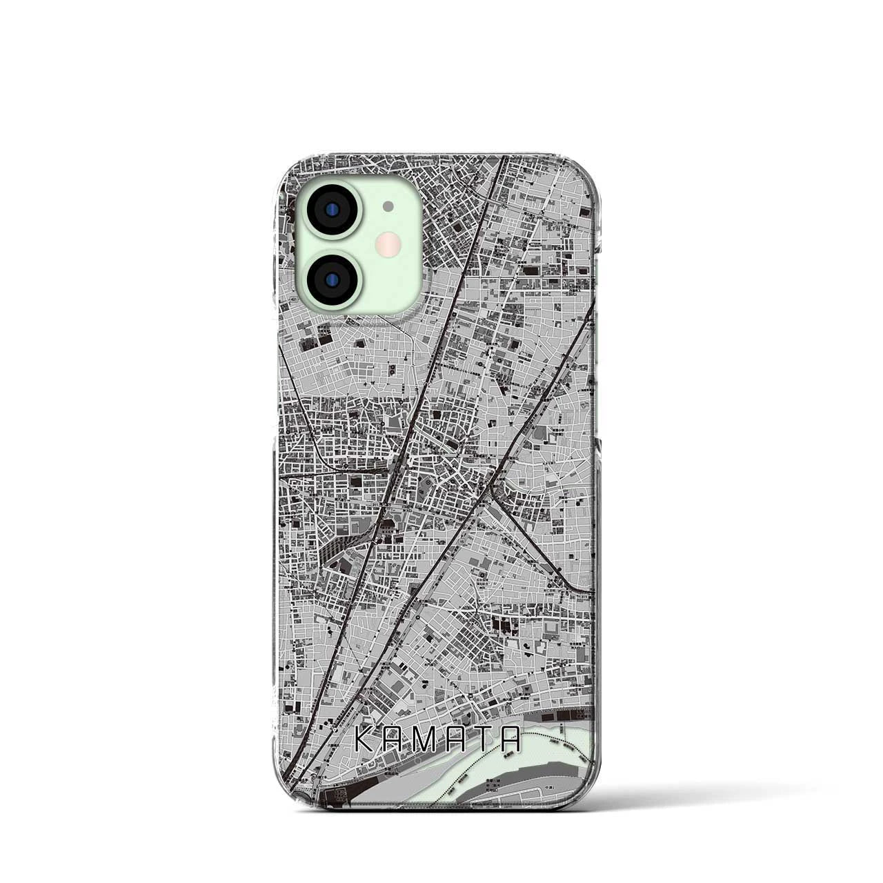 【蒲田(東京都)】地図柄iPhoneケース(クリアタイプ)