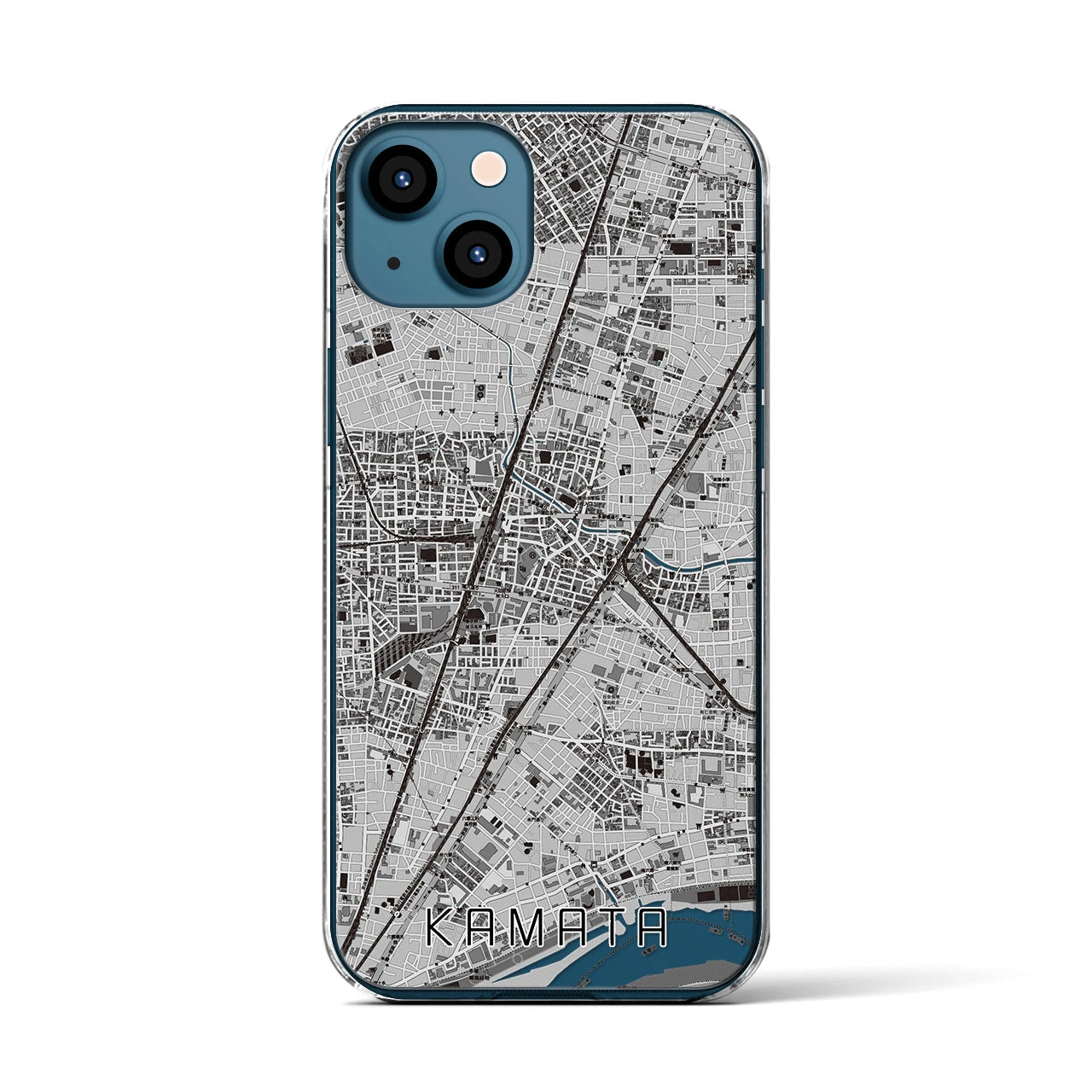 【蒲田(東京都)】地図柄iPhoneケース(クリアタイプ)