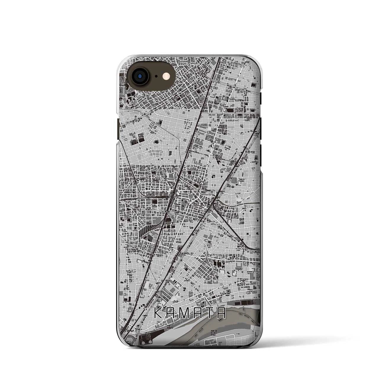 【蒲田(東京都)】地図柄iPhoneケース(クリアタイプ)