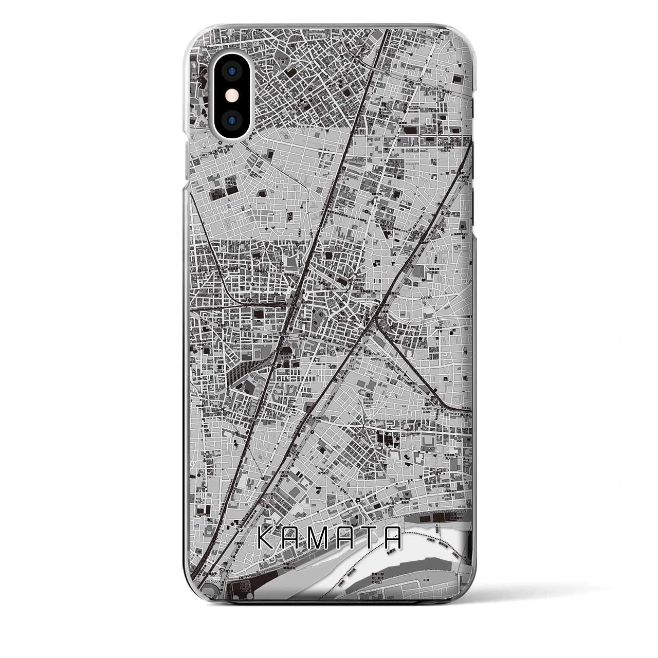 【蒲田(東京都)】地図柄iPhoneケース(クリアタイプ)
