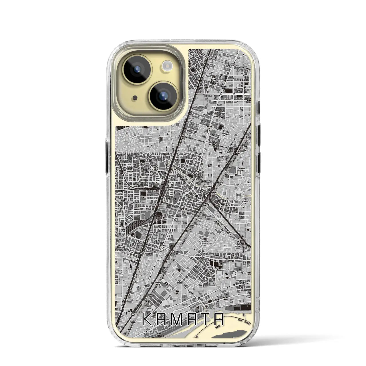 【蒲田(東京都)】地図柄iPhoneケース(MagSafeタイプ)