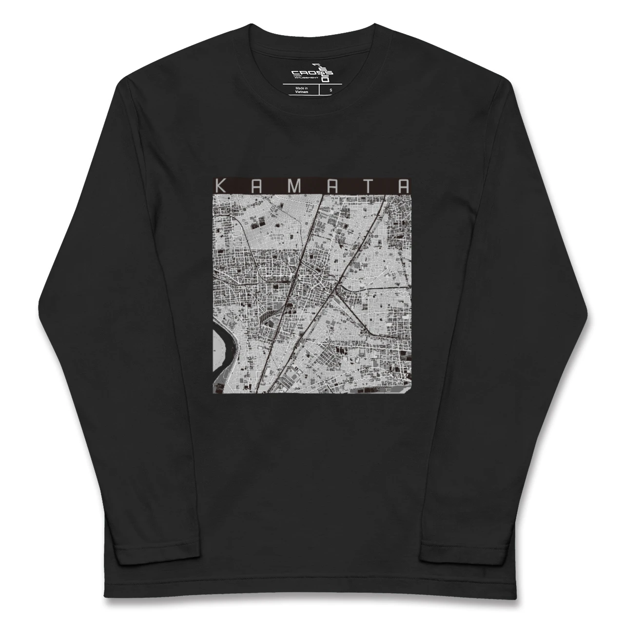 【蒲田(東京都)】地図柄ロングスリーブTシャツ
