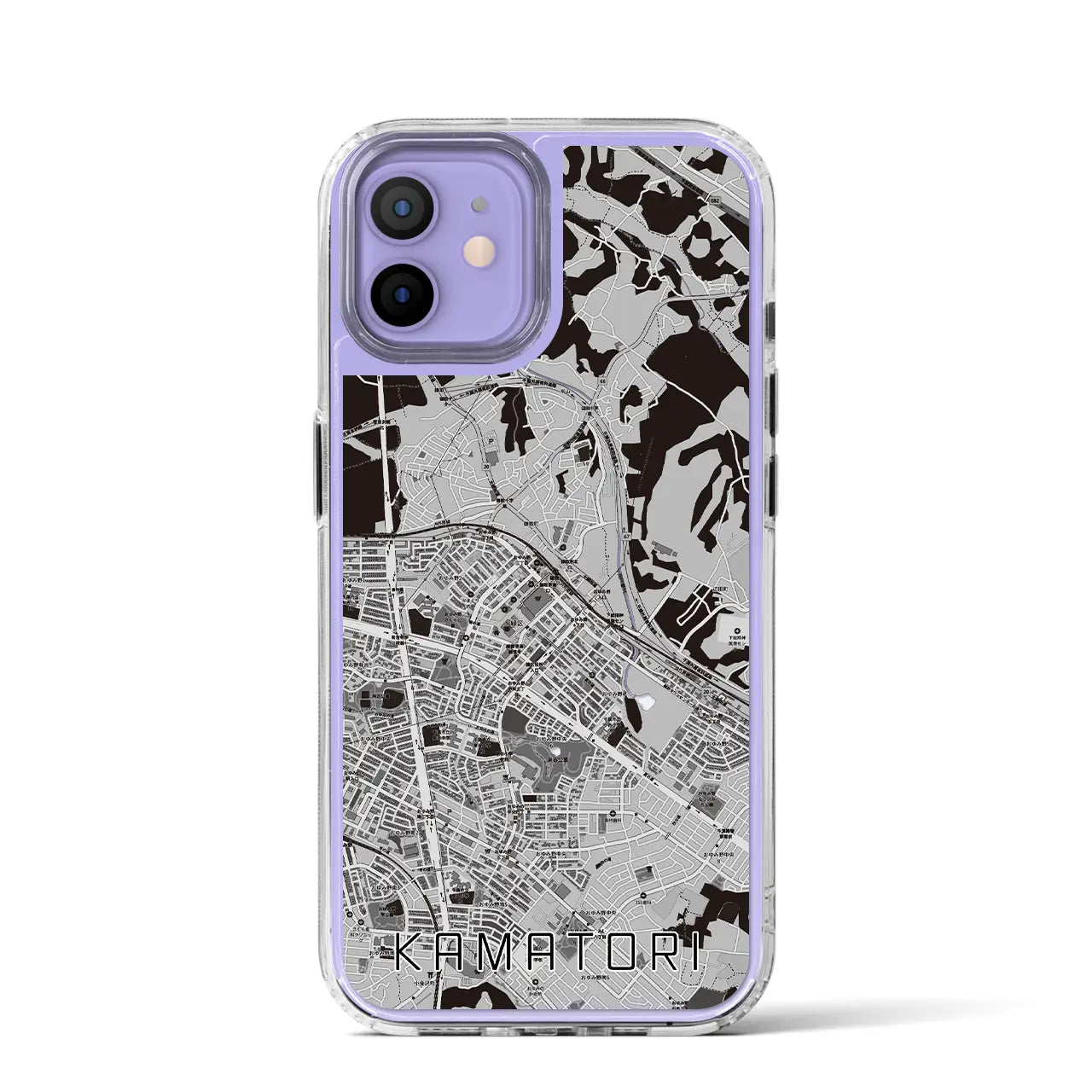 【鎌取(千葉県)】地図柄iPhoneケース(MagSafeタイプ)