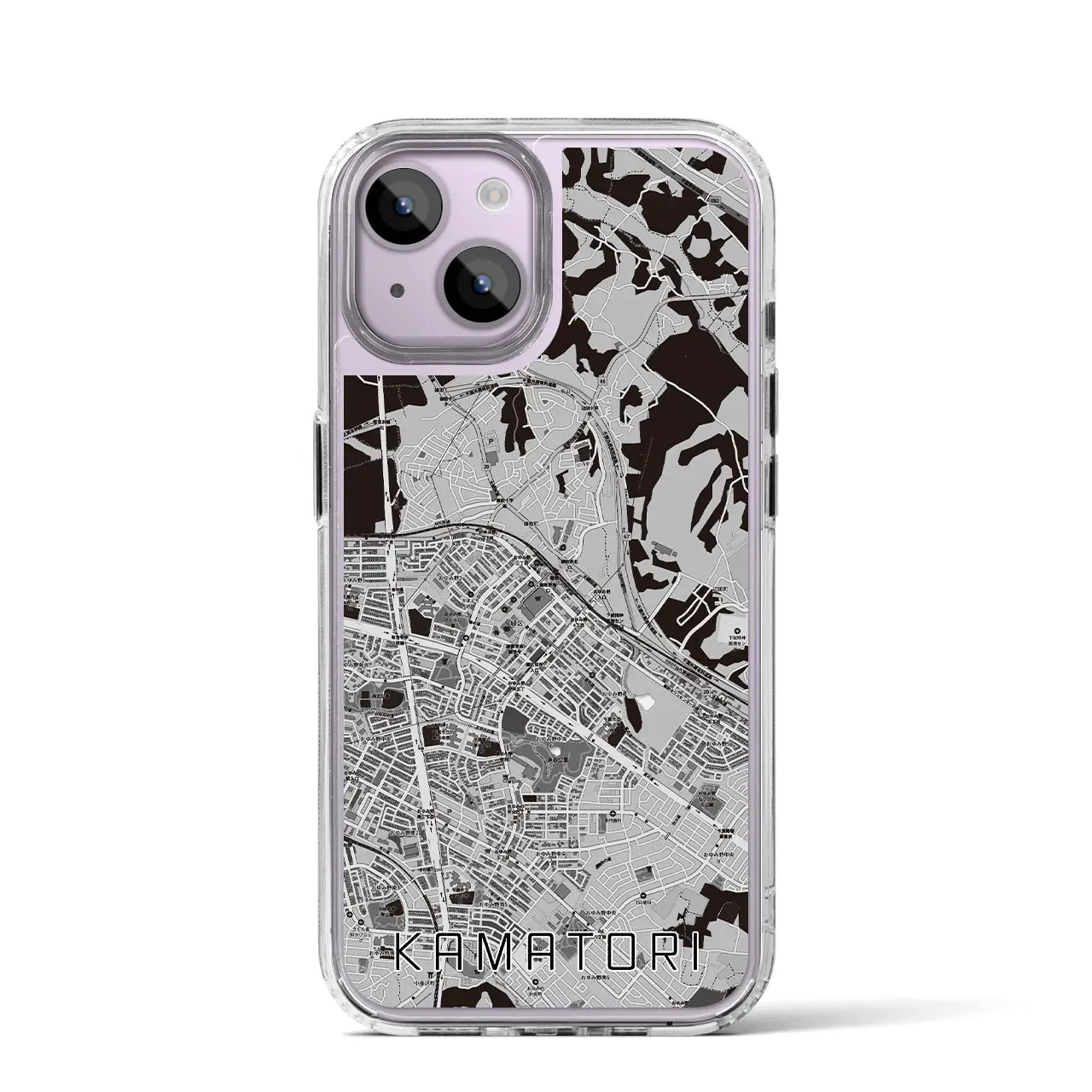 【鎌取(千葉県)】地図柄iPhoneケース(MagSafeタイプ)