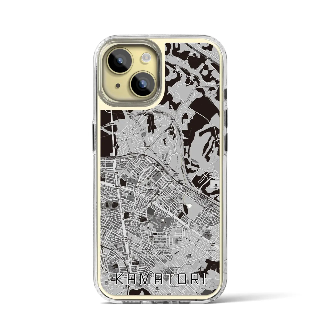 【鎌取(千葉県)】地図柄iPhoneケース(MagSafeタイプ)