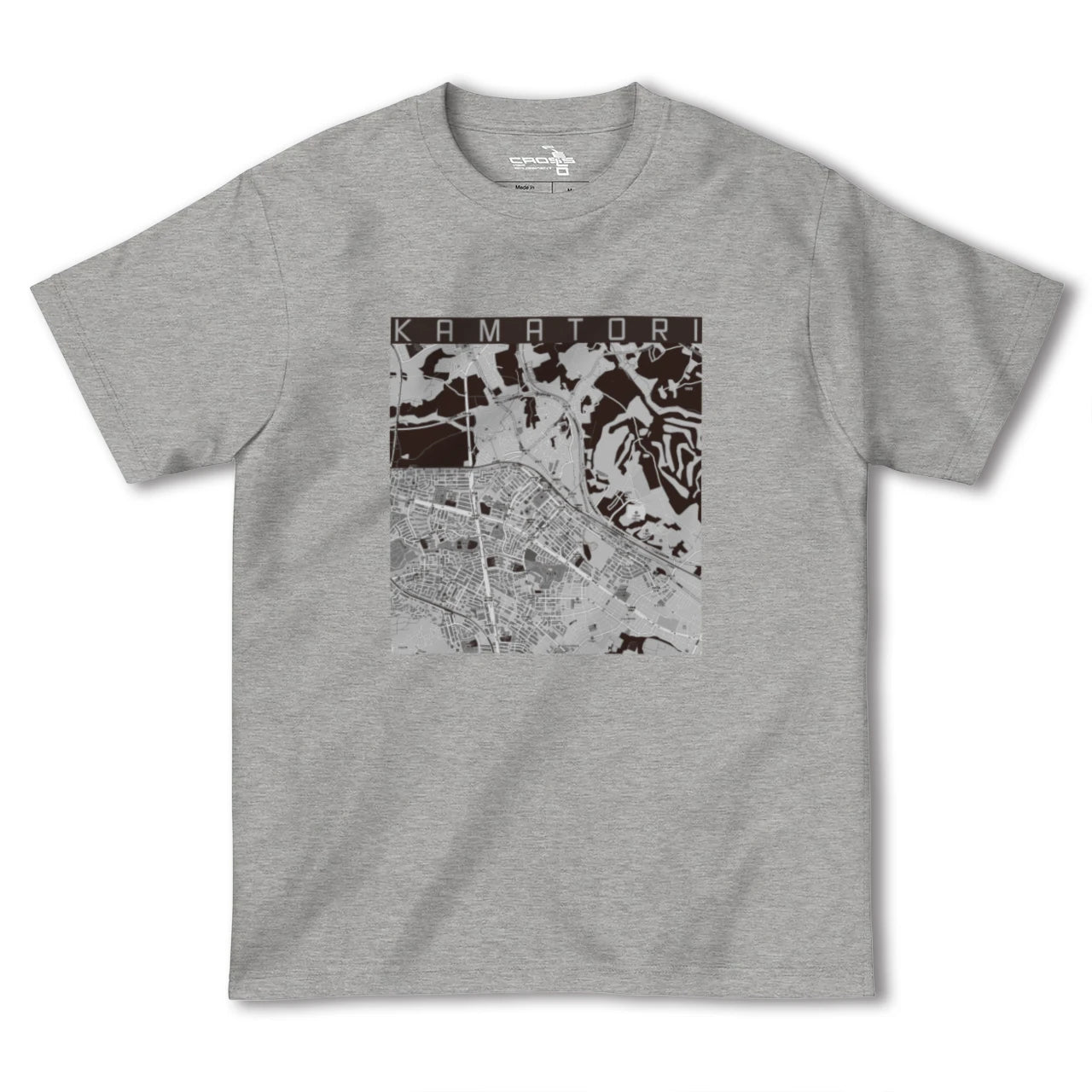 【鎌取(千葉県)】地図柄ヘビーウェイトTシャツ