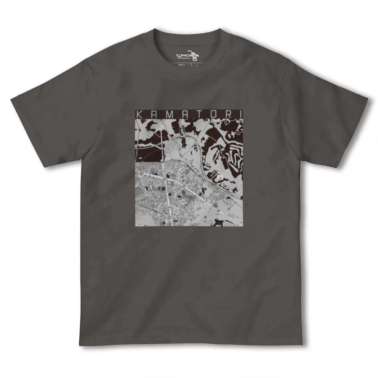 【鎌取(千葉県)】地図柄ヘビーウェイトTシャツ