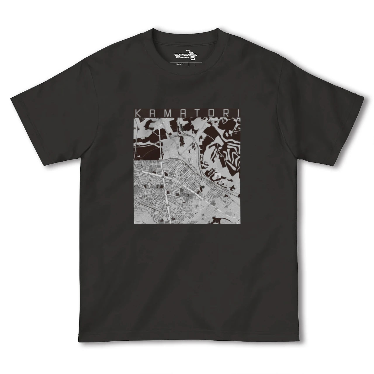 【鎌取(千葉県)】地図柄ヘビーウェイトTシャツ