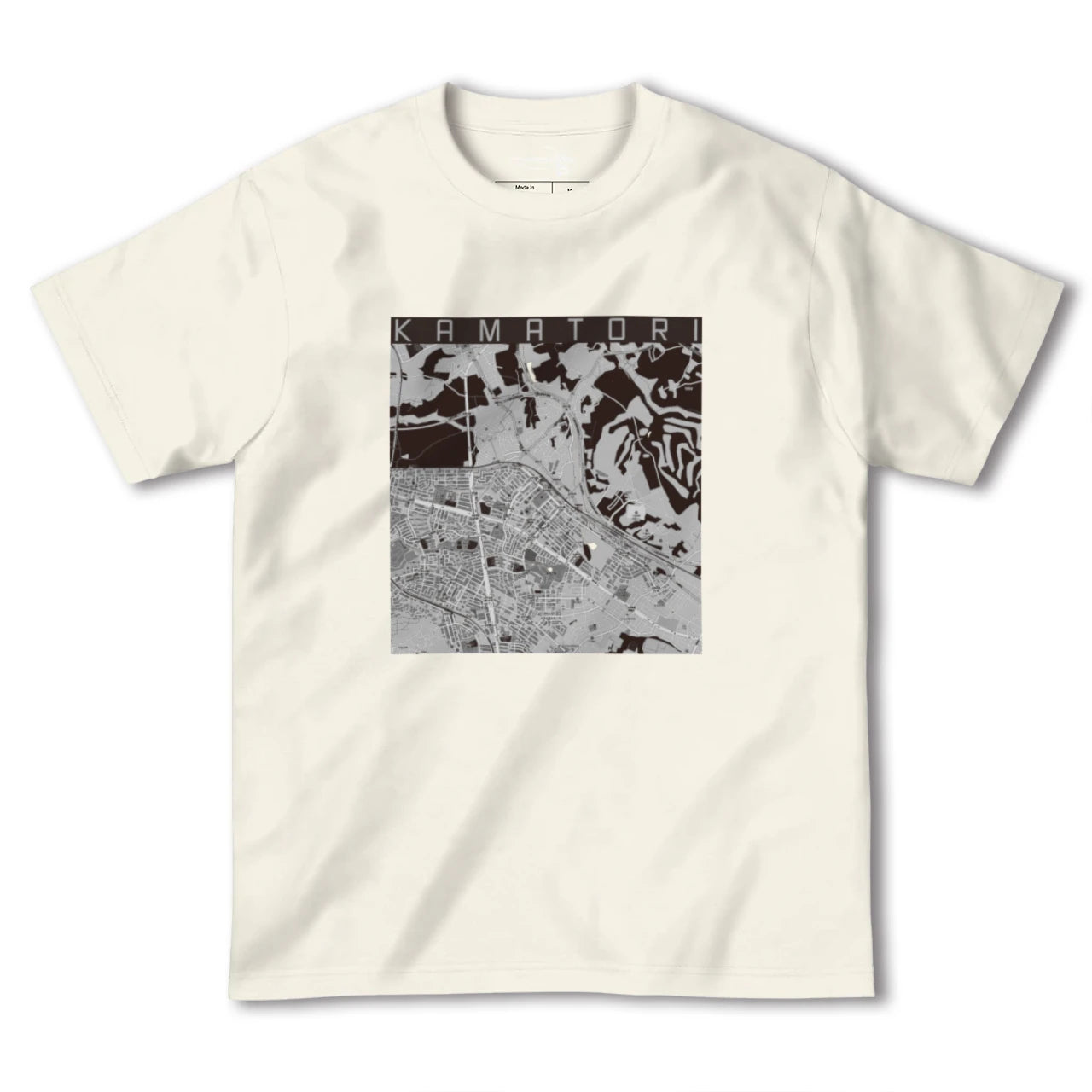 【鎌取(千葉県)】地図柄ヘビーウェイトTシャツ