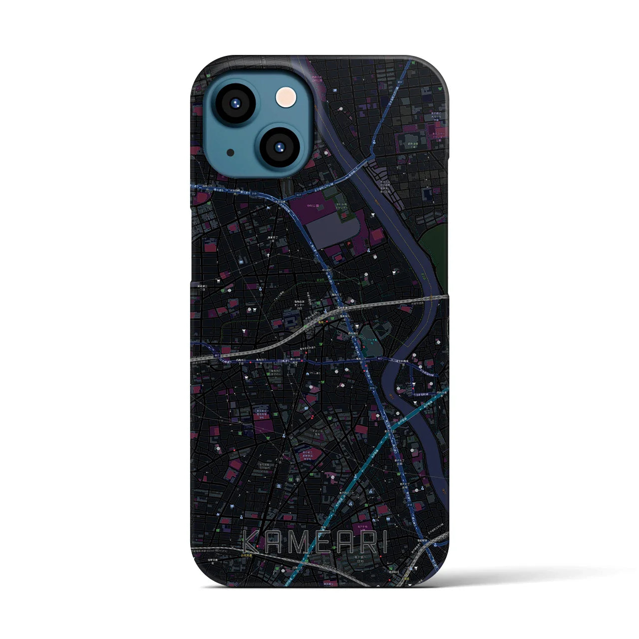 【亀有(東京都)】地図柄iPhoneケース(バックカバータイプ)