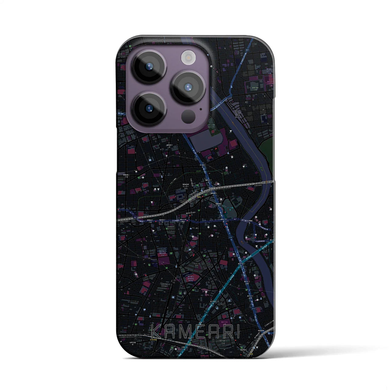 【亀有(東京都)】地図柄iPhoneケース(バックカバータイプ)