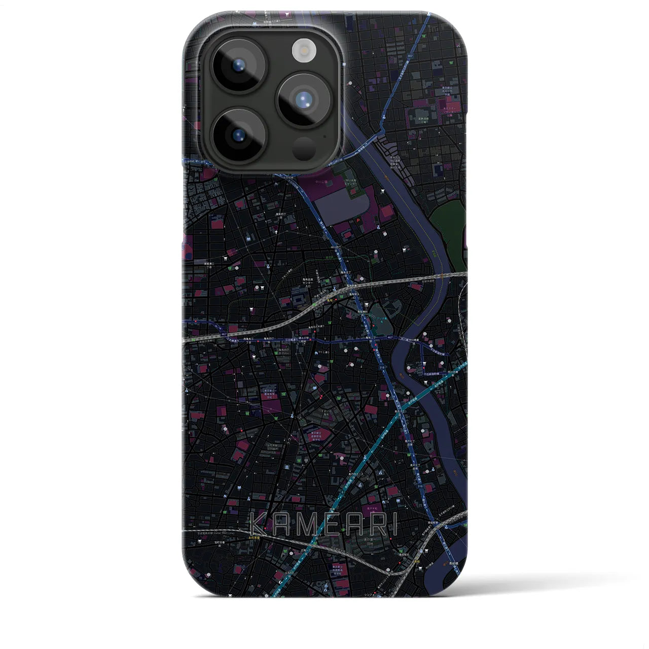 【亀有(東京都)】地図柄iPhoneケース(バックカバータイプ)