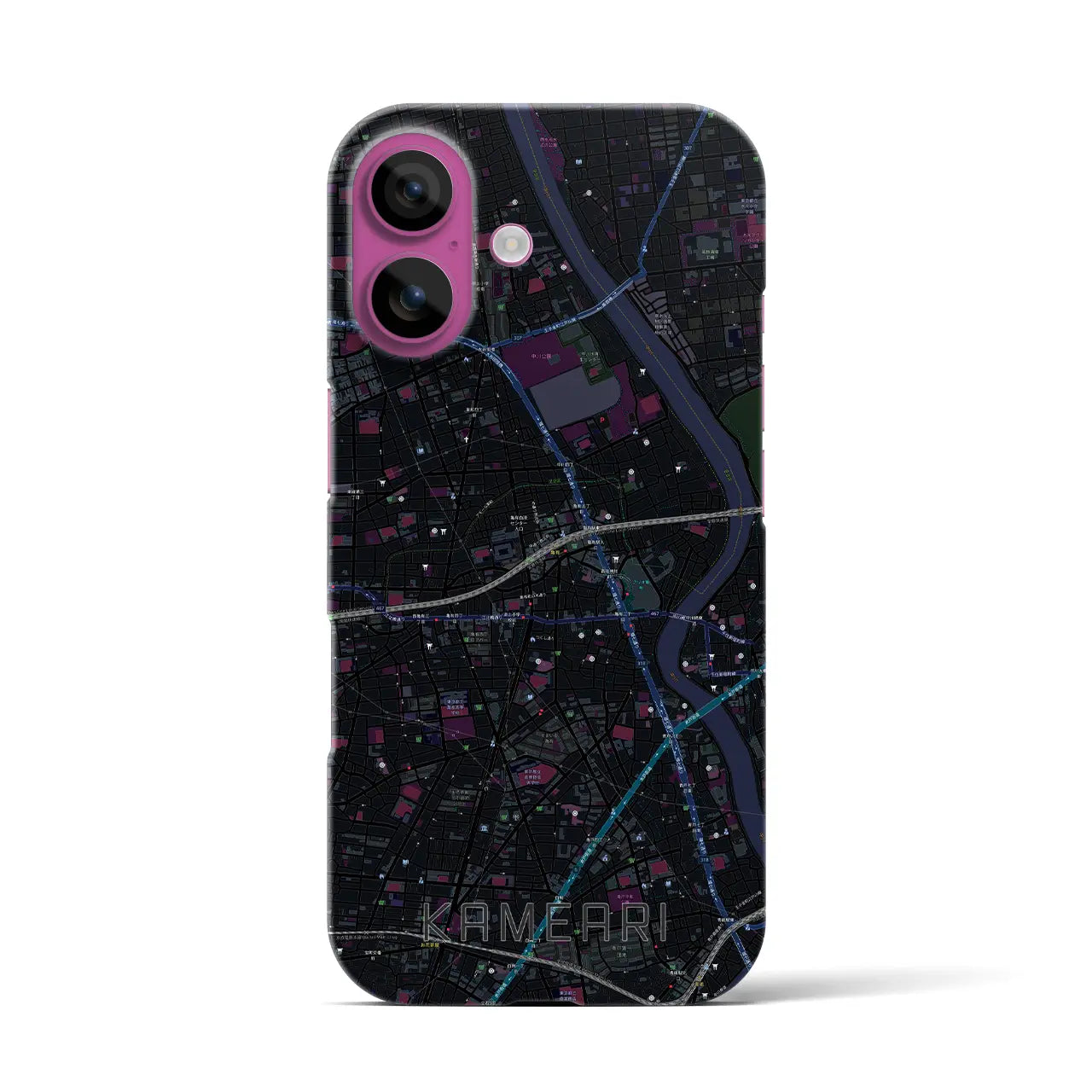 【亀有(東京都)】地図柄iPhoneケース(バックカバータイプ)