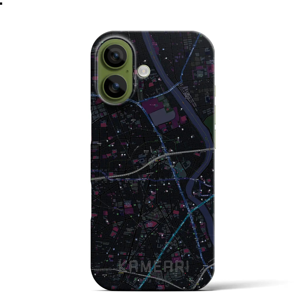 【亀有(東京都)】地図柄iPhoneケース(バックカバータイプ)