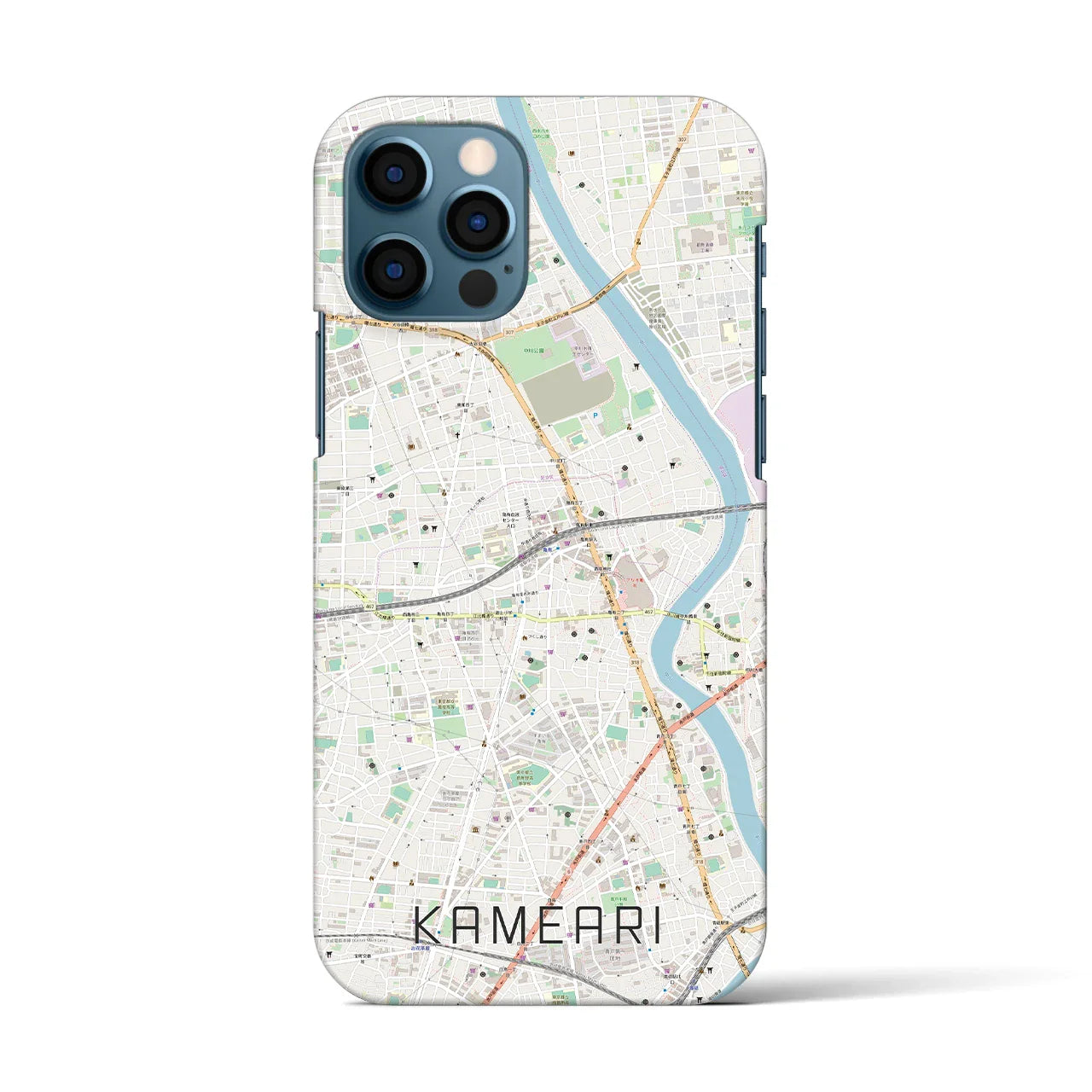 【亀有(東京都)】地図柄iPhoneケース(バックカバータイプ)