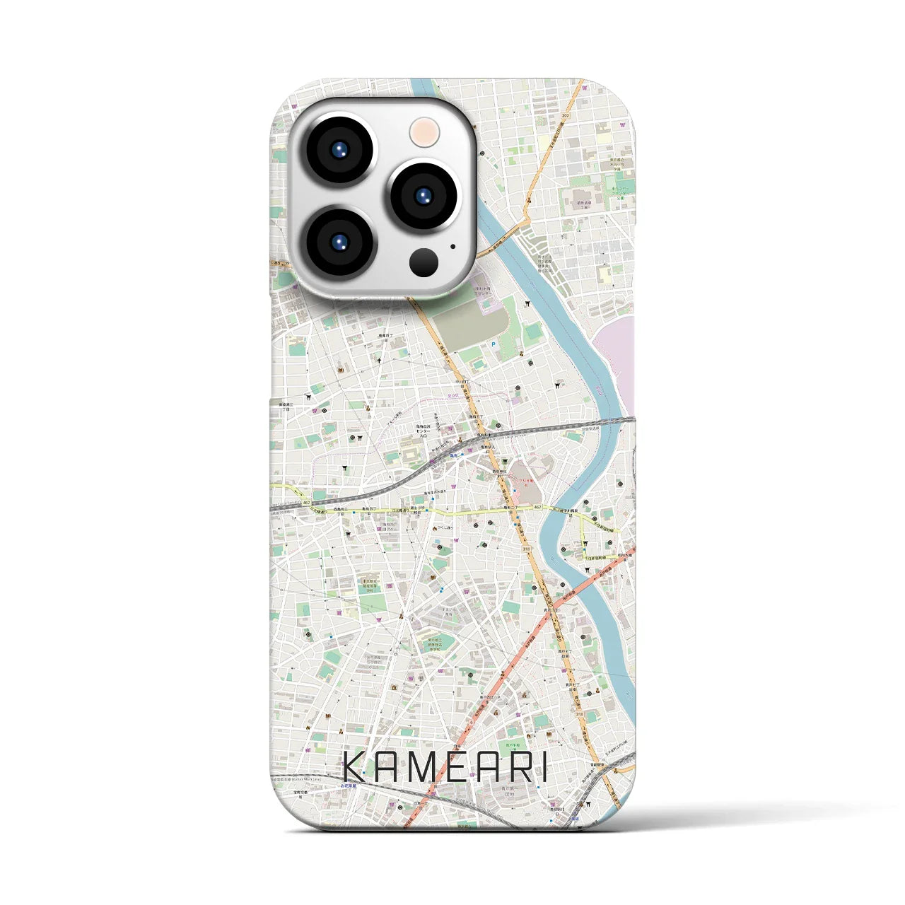 【亀有(東京都)】地図柄iPhoneケース(バックカバータイプ)