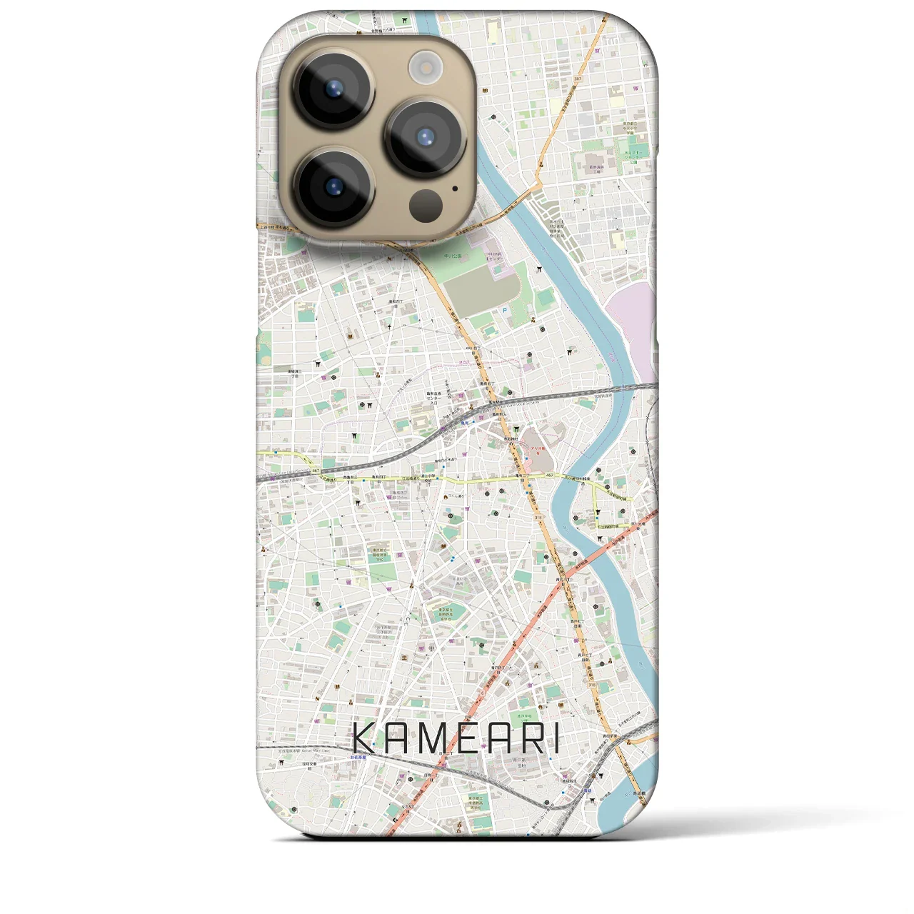 【亀有(東京都)】地図柄iPhoneケース(バックカバータイプ)