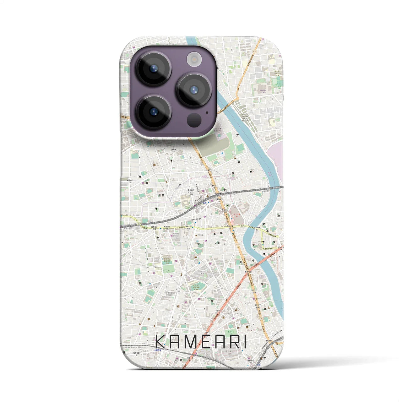 【亀有(東京都)】地図柄iPhoneケース(バックカバータイプ)
