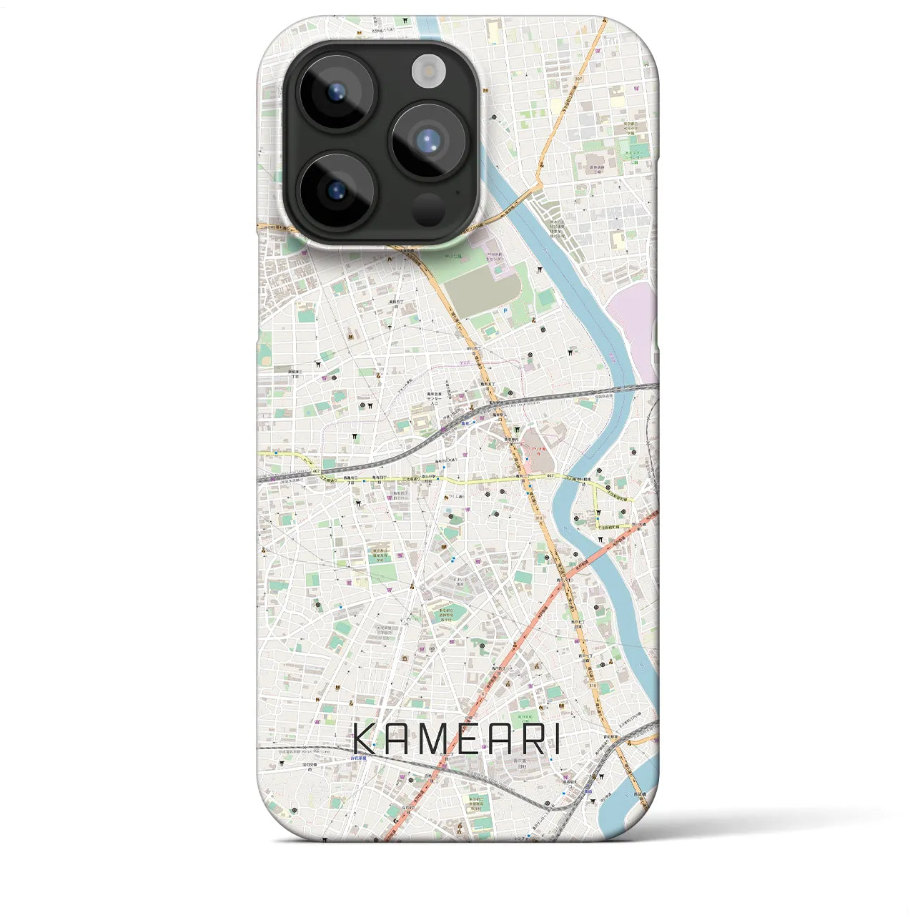 【亀有(東京都)】地図柄iPhoneケース(バックカバータイプ)