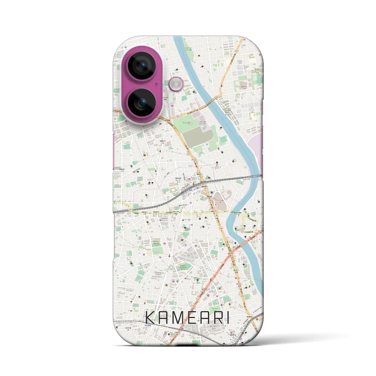 【亀有(東京都)】地図柄iPhoneケース(バックカバータイプ)
