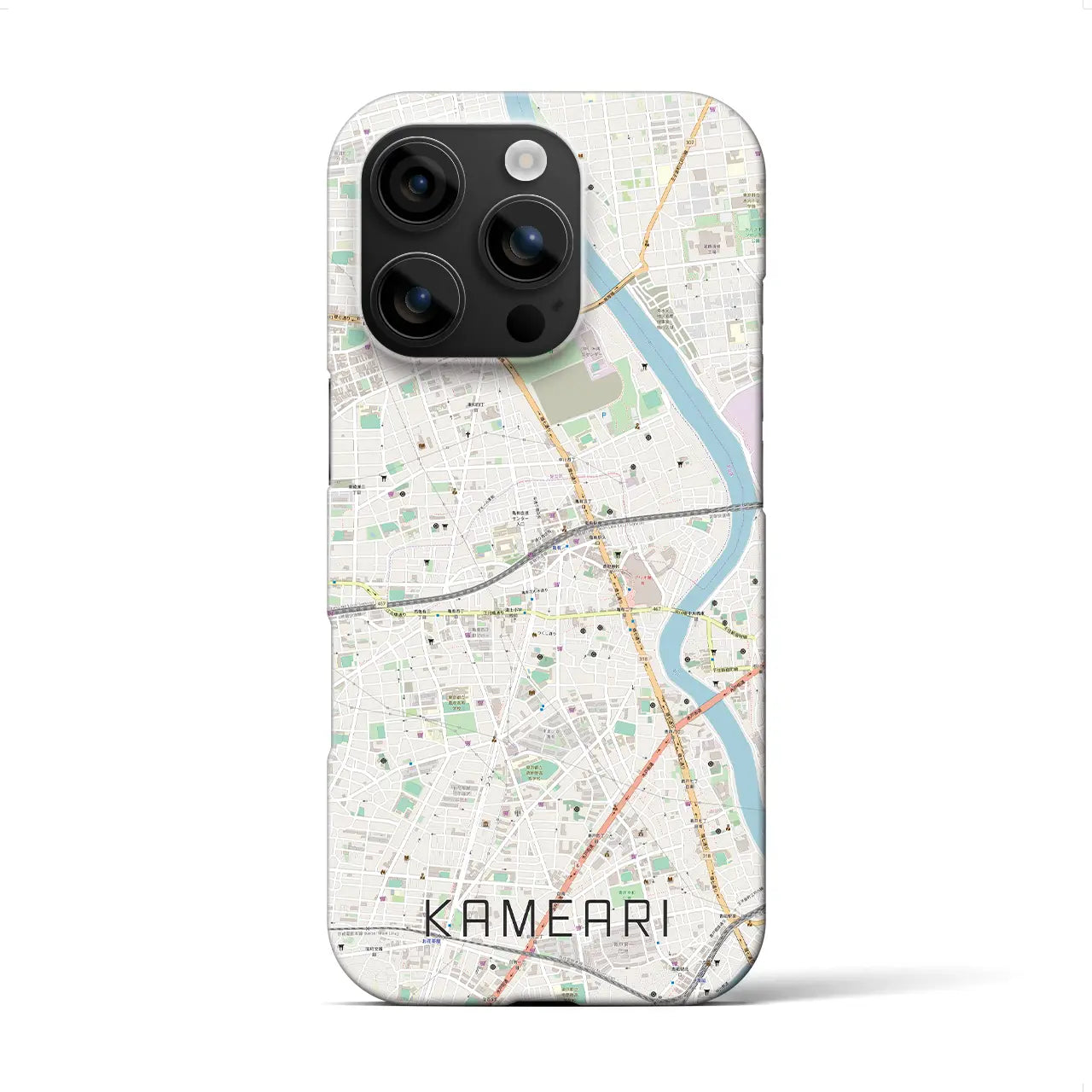 【亀有(東京都)】地図柄iPhoneケース(バックカバータイプ)