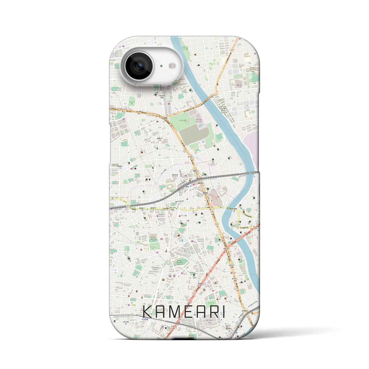 【亀有(東京都)】地図柄iPhoneケース(バックカバータイプ)