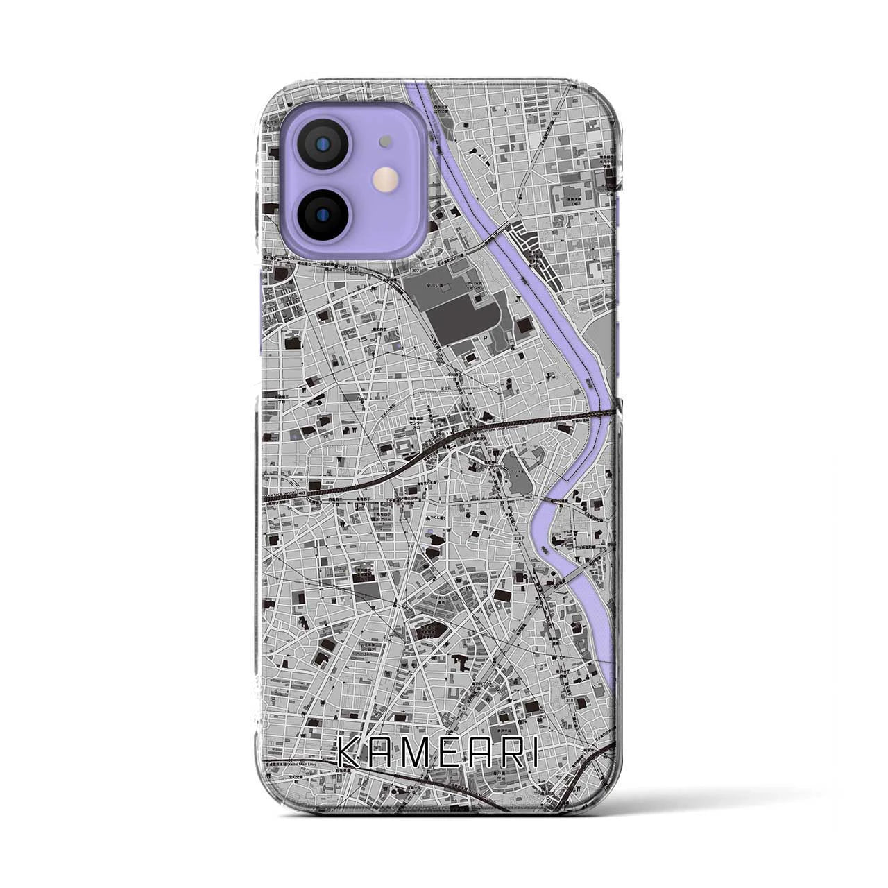 【亀有(東京都)】地図柄iPhoneケース(クリアタイプ)