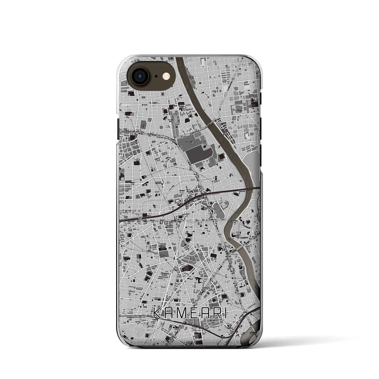 【亀有(東京都)】地図柄iPhoneケース(クリアタイプ)