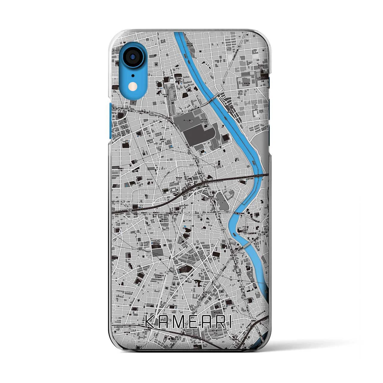 【亀有(東京都)】地図柄iPhoneケース(クリアタイプ)
