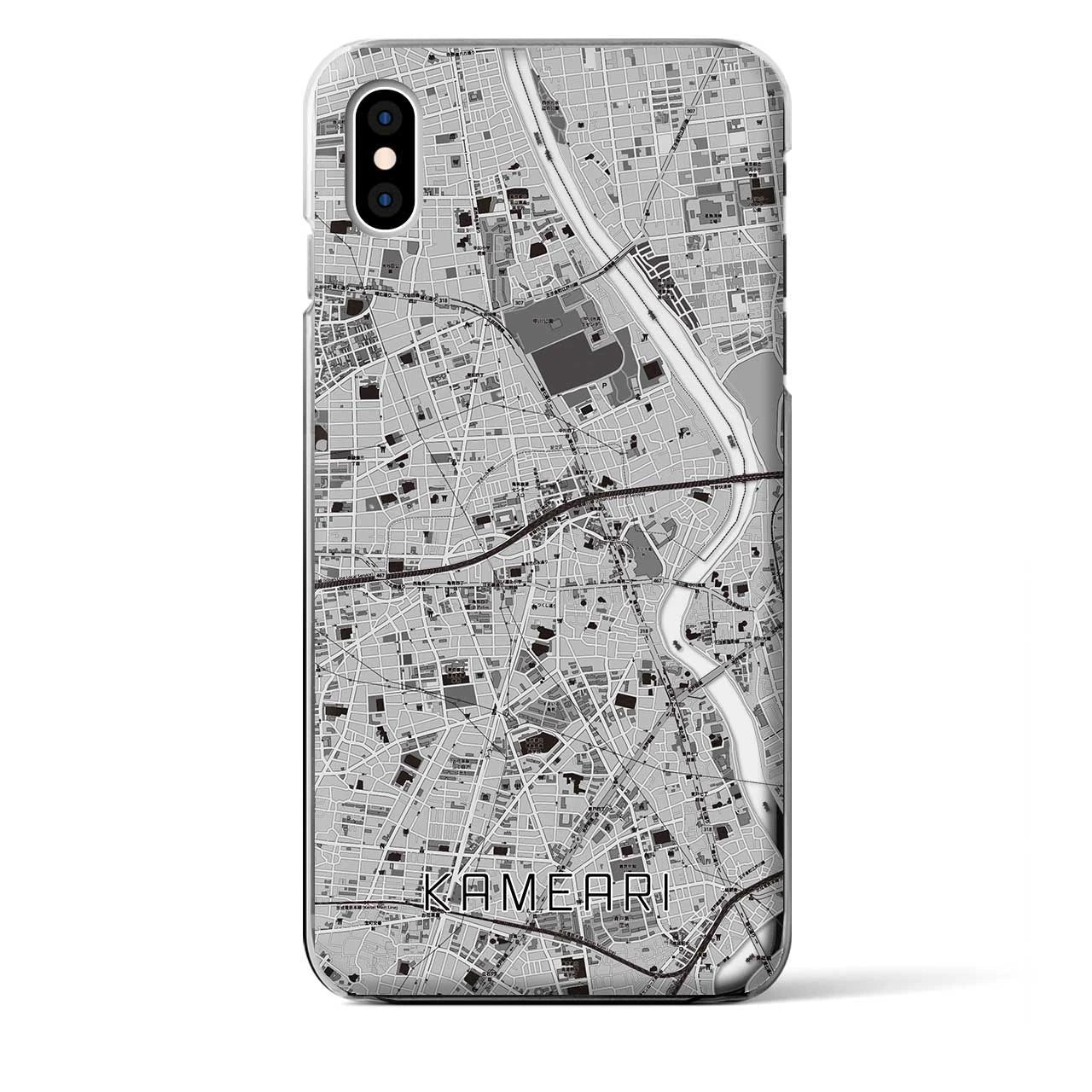 【亀有(東京都)】地図柄iPhoneケース(クリアタイプ)