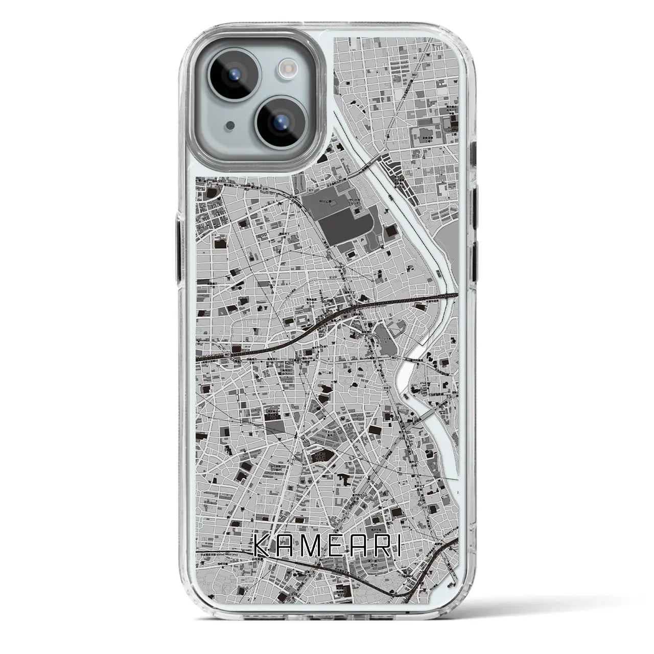 【亀有(東京都)】地図柄iPhoneケース(MagSafeタイプ)
