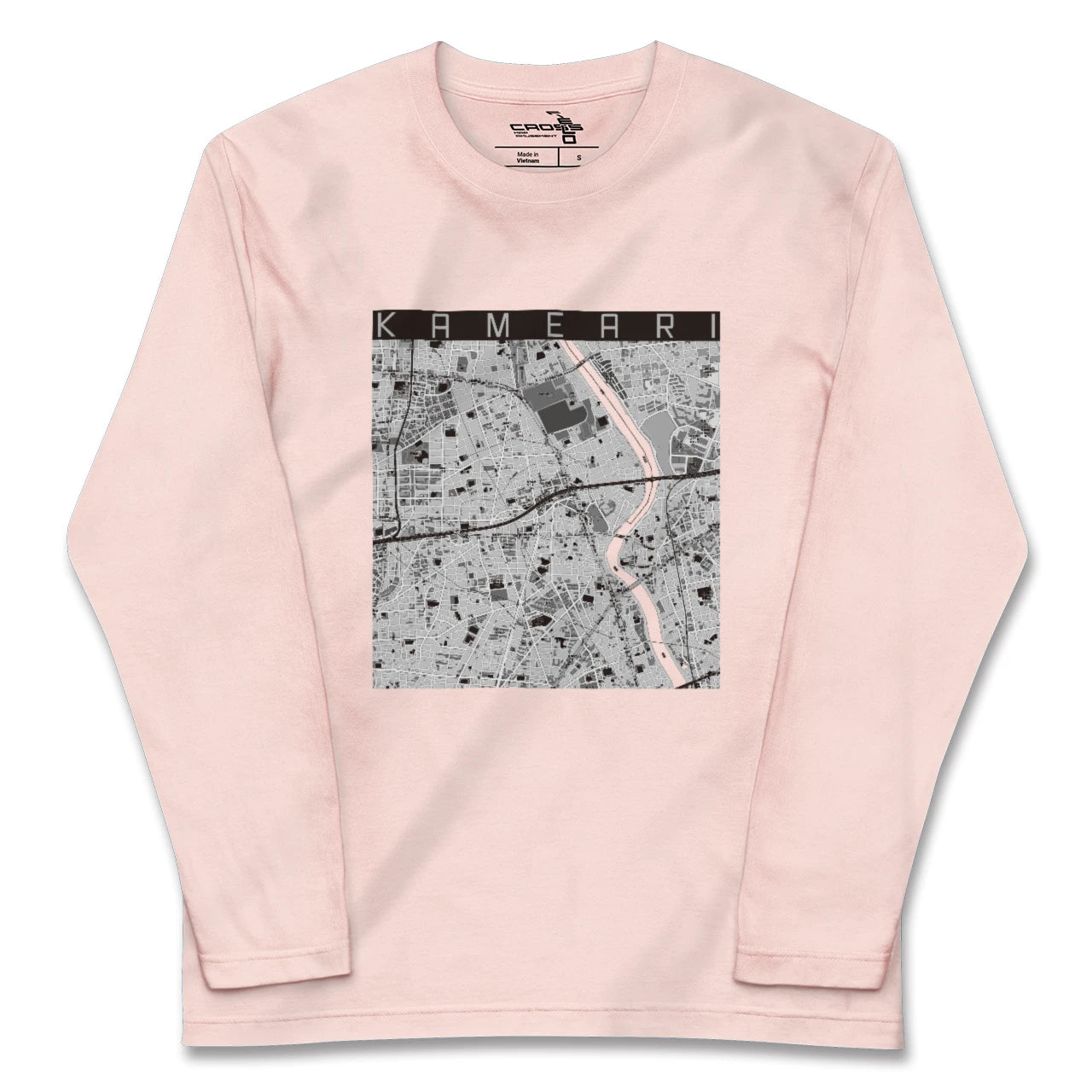 【亀有(東京都)】地図柄ロングスリーブTシャツ